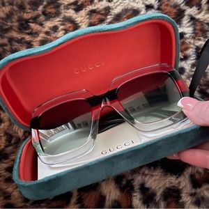 GUCCI square-frame acetate sunglasses